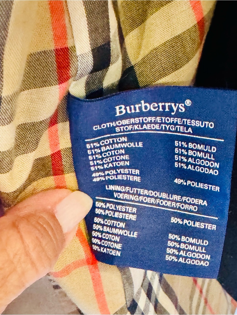 Burberry Beige Trench Coat with Signature Checked Lining - Picture 6 of 7